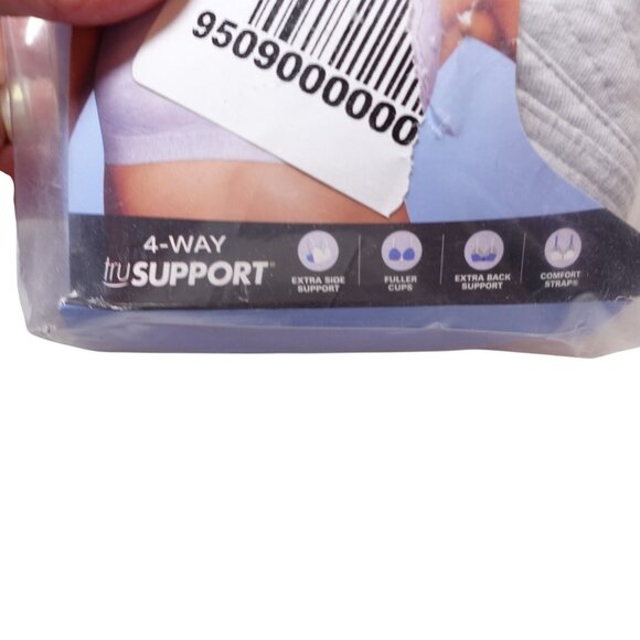 Playtex 18 Hour Ultimate Lift & Support Wireless Full Coverage Bra Sz 42B Gray - Picture 6 of 8
